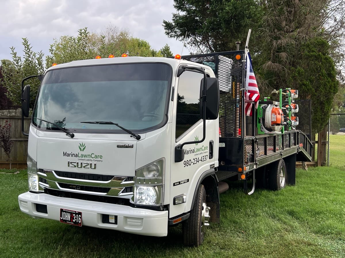 Marina Lawn Care — lawn care job photo