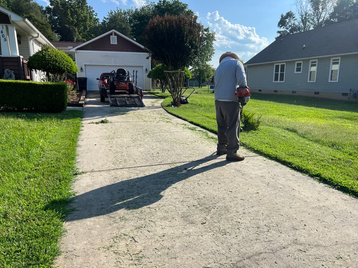 Marina Lawn Care — lawn care job photo