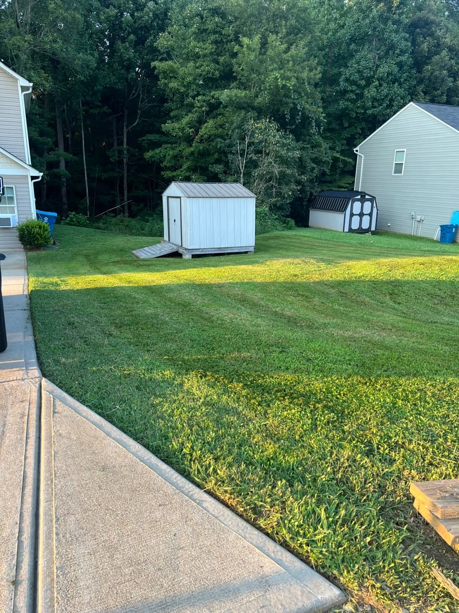 Marina Lawn Care — lawn care job photo