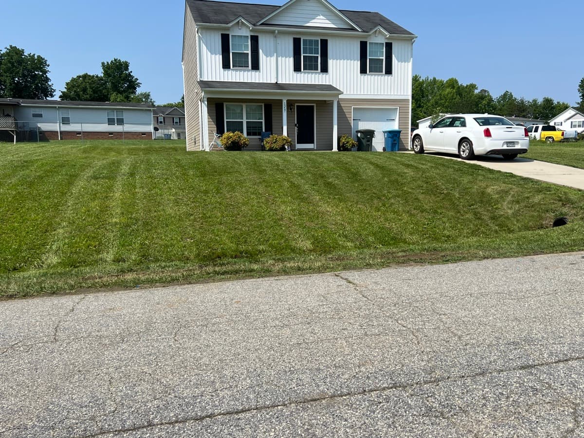 Marina Lawn Care — lawn care job photo